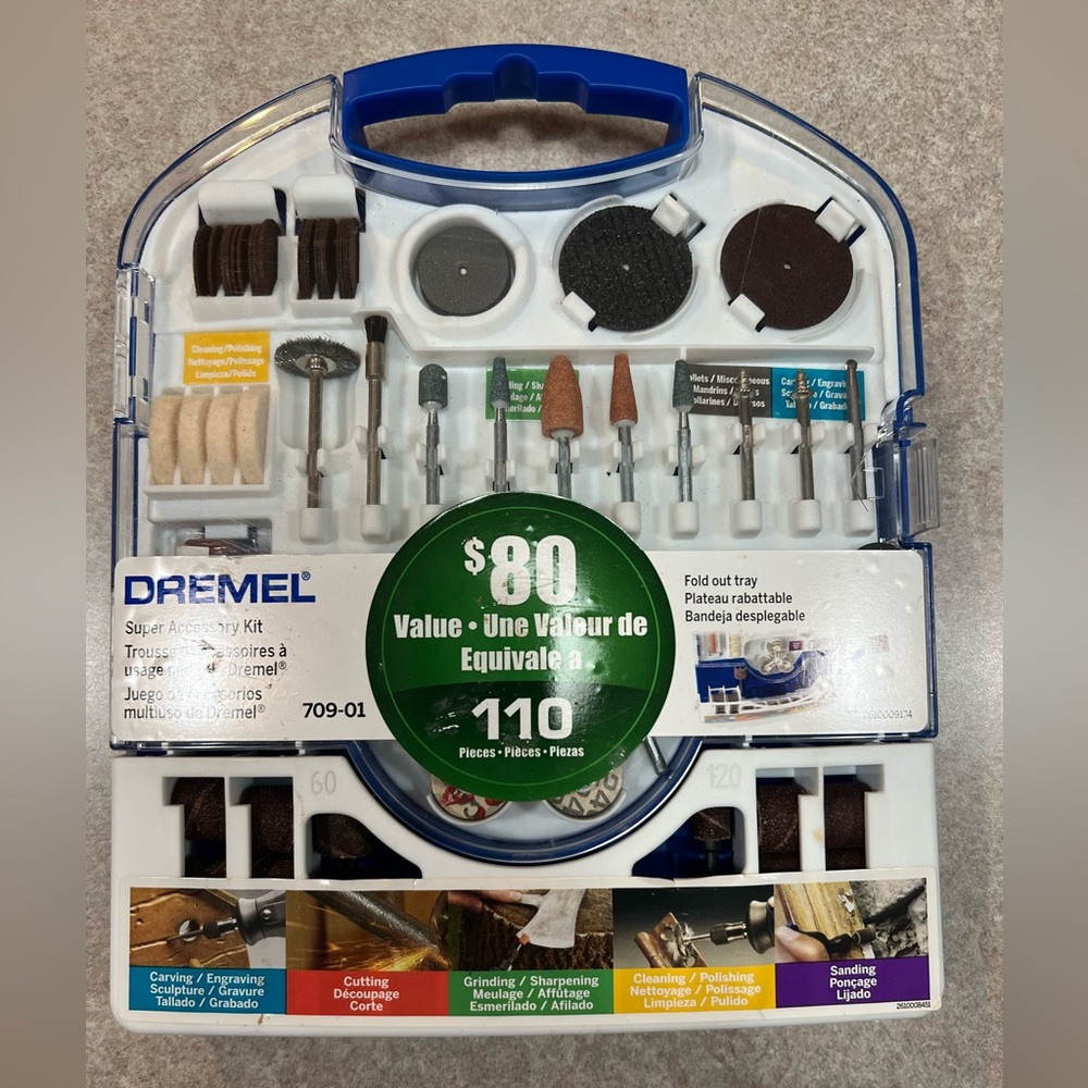 Dremel Rotary Tool Accessory Kit - Blue